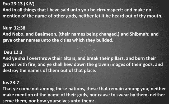 Exodus 23:13